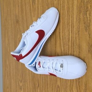 Nike Cortez Women's Size 7.5 White Red Forrest Gump Leather Shoes DN1791 108 NEW